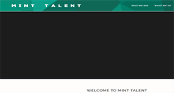 Desktop Screenshot of minttalent.com